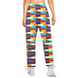 self portrait color scheme print Women's Quick Dry Cargo Sweatpants (Model L65) - Objet D'Art