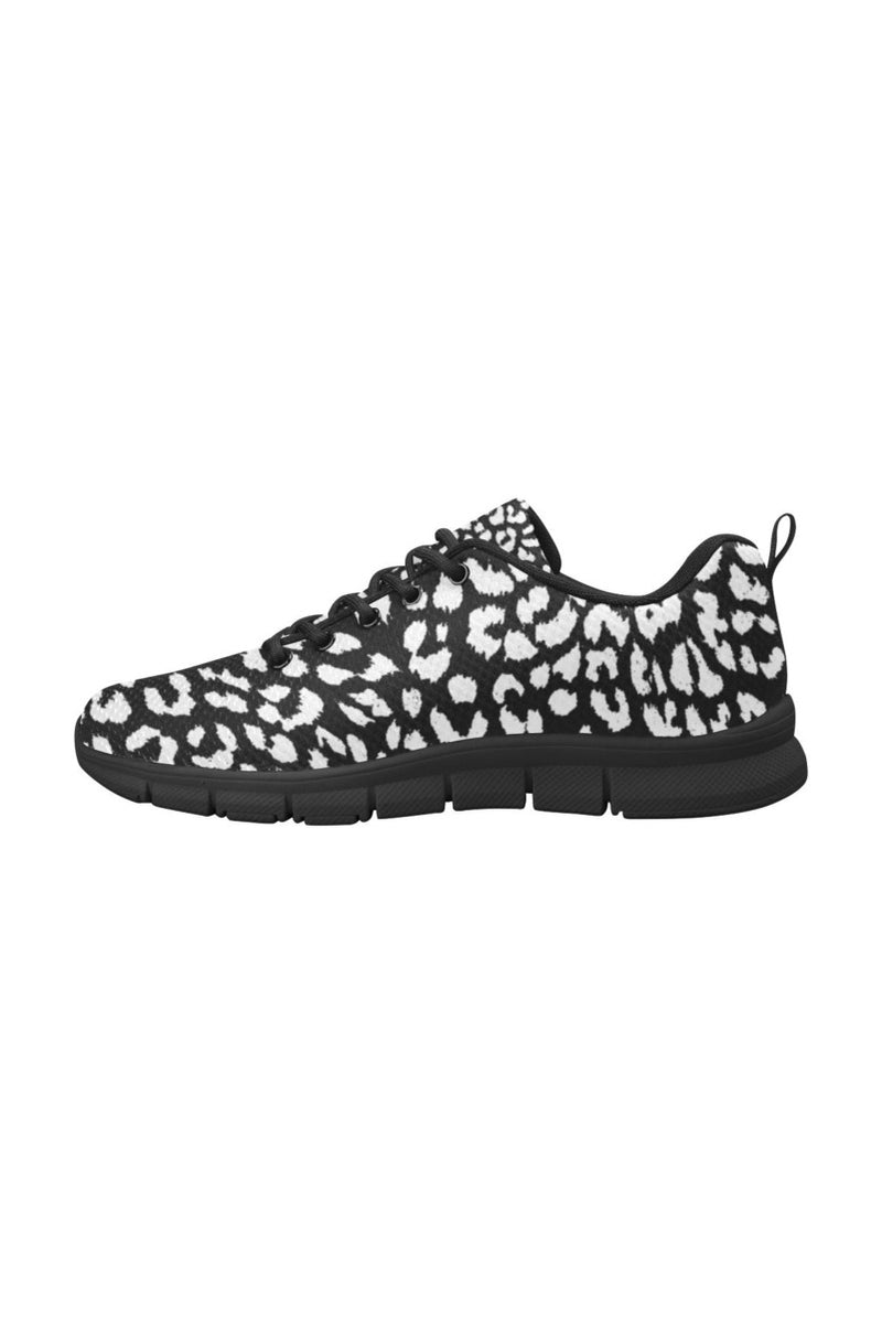 Black/White Leopard Print Men's Breathable Running Shoes - Objet D'Art Online Retail Store