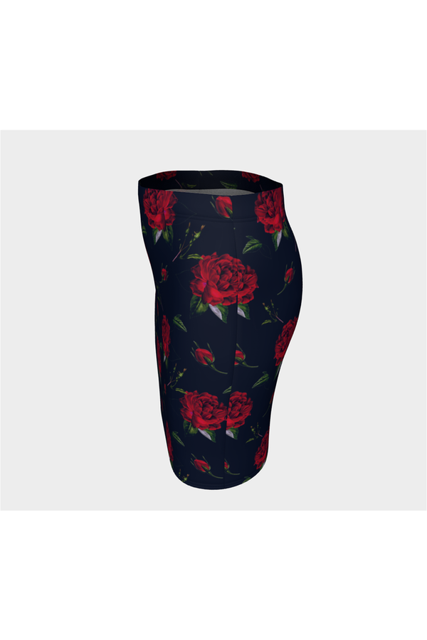 Rose-Print Fitted Skirt - Objet D'Art