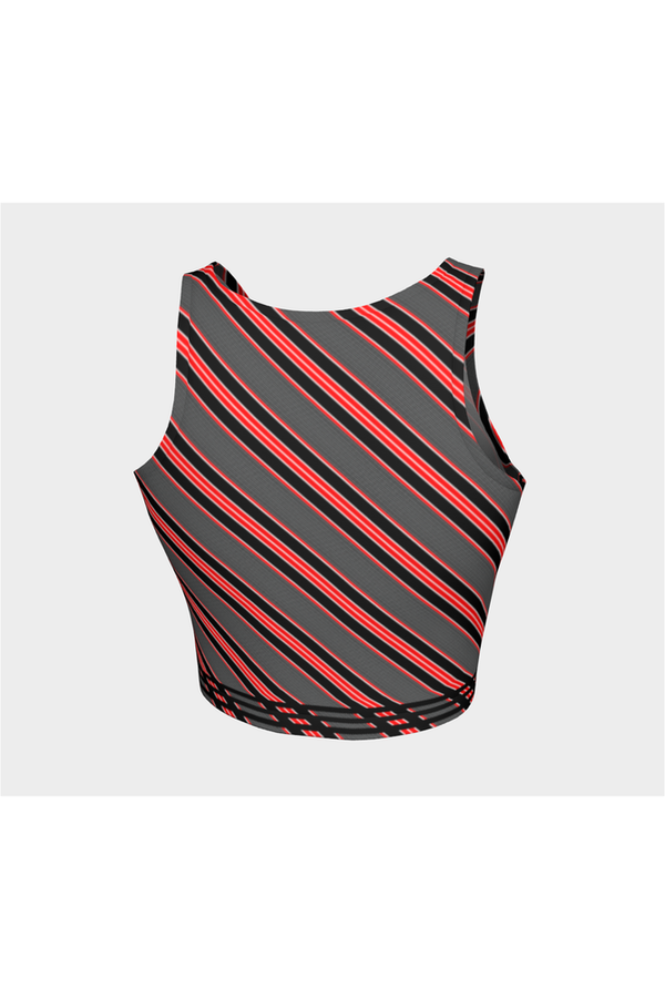 Red Striped Athletic Top - Objet D'Art