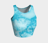 Marble Sky Athletic Crop Top - Objet D'Art