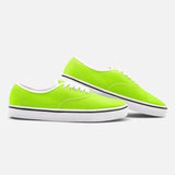 Neon Green Unisex Canvas Sneakers - Objet D'Art