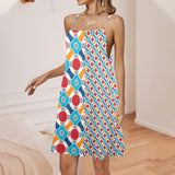 atomic1 Drawstring Neck Sleeveless Dress (Model D68) - Objet D'Art