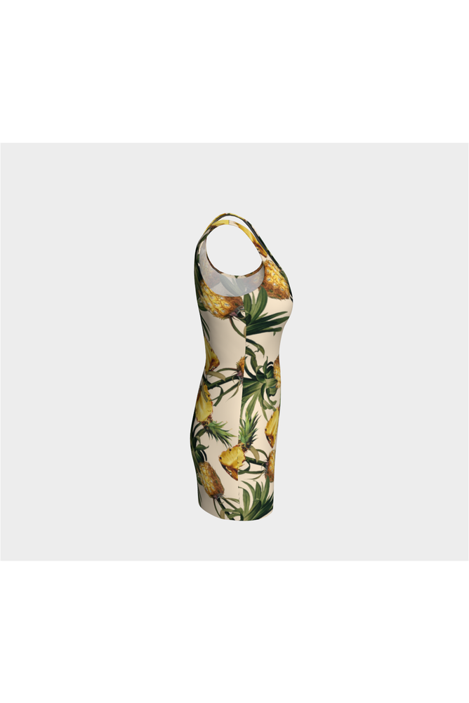 Pineapple Expression Bodycon Dress - Objet D'Art