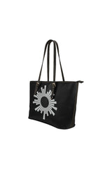 Equalizing Rays Leather Tote Bag/Small - Objet D'Art