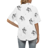 cheribum m kemp print All Over Print Hawaiian Shirt for Women (Model T58) - Objet D'Art