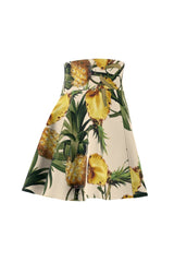 Pineapple Paradise Women's Skater Skirt - Objet D'Art