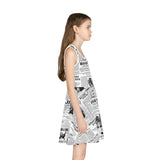 Girls' Sleeveless Sundress (AOP) - Objet D'Art