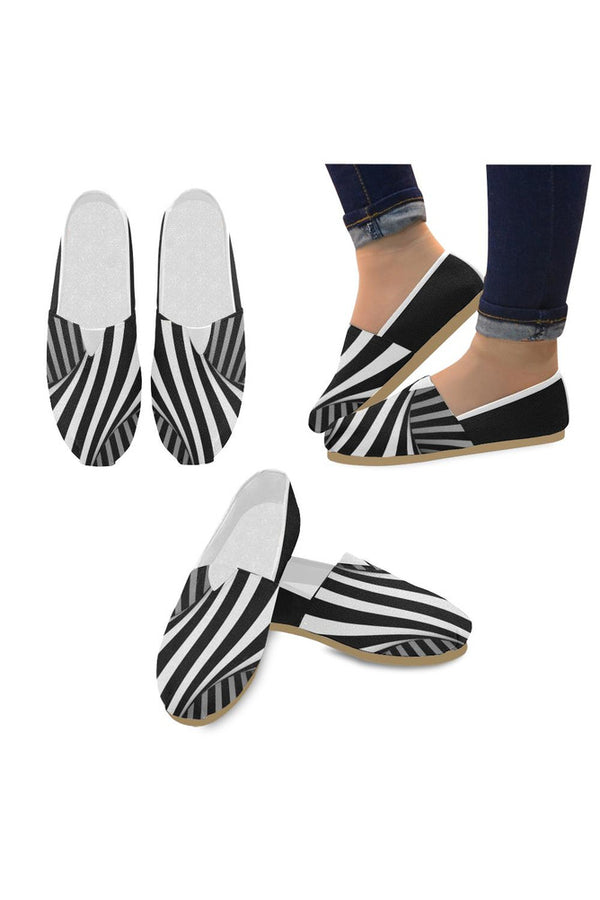 Black & White Illusion Casual Shoes for Women - Objet D'Art