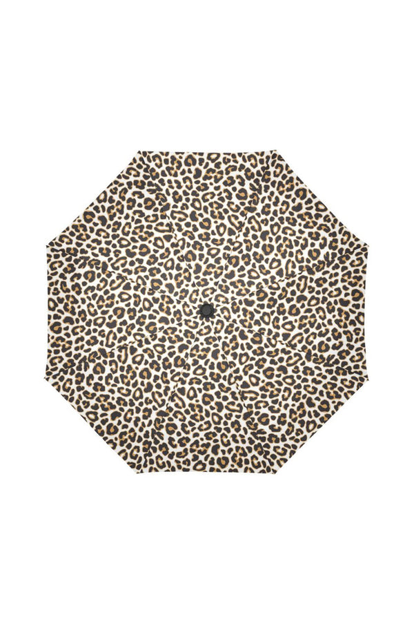 leopard print umbrellapieslice Auto-Foldable Umbrella (Model U04) - Objet D'Art