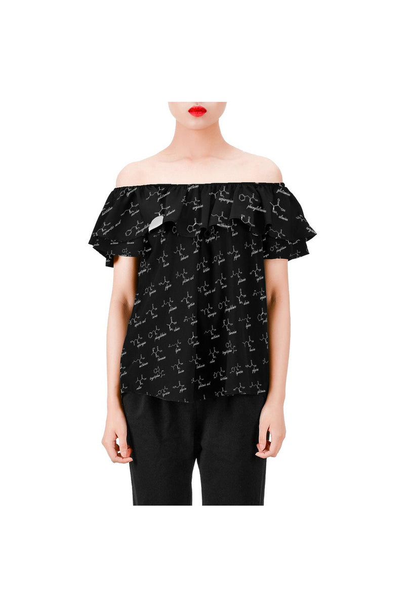 Amino Bambino Women's Off Shoulder Blouse with Ruffle - Objet D'Art Online Retail Store