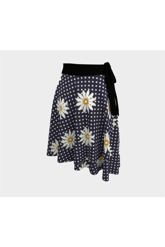 Floral Polka dot Wrap Skirt - Objet D'Art