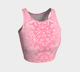 Pink Snakeskin Athletic Crop Top - Objet D'Art