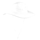 white solid print addsart Wide Brim Bucket Hat - Objet D'Art