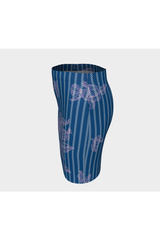 Pink Floral Fitted Skirt - Objet D'Art