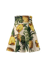 Pineapple Paradise Women's Skater Skirt - Objet D'Art