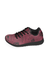 crimson suffrage Women’s Running Shoes (Model 020) - Objet D'Art