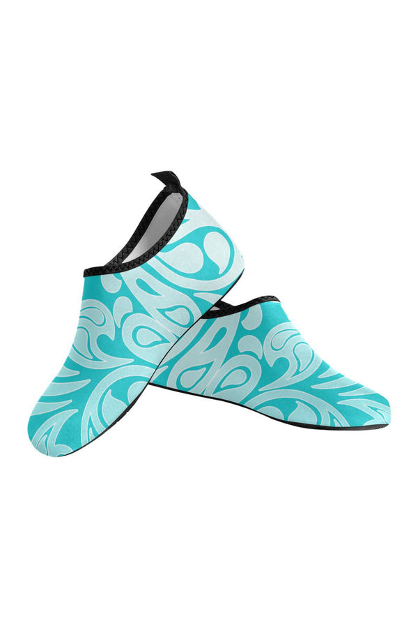 Scrolling Waves Women's Slip-On Water Shoes - Objet D'Art