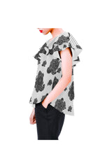 Paisley Hearts Women's Off Shoulder Blouse with Ruffle - Objet D'Art Online Retail Store