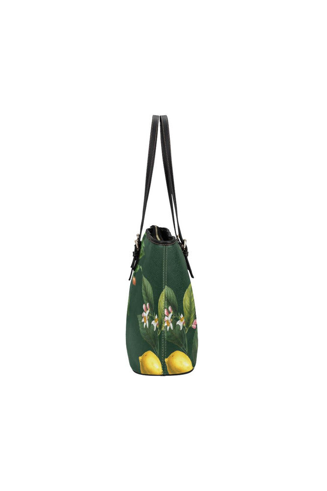 Green Leather Tote Bag/Small - Objet D'Art