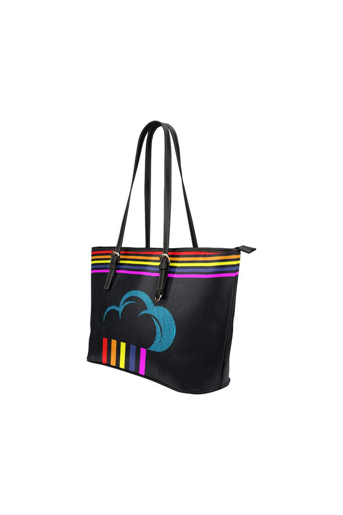 rain 2 Leather Tote Bag/Small (Model 1651) - Objet D'Art