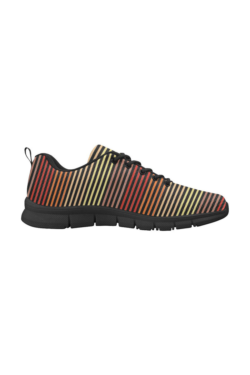 Spectral Lines Women's Breathable Running Shoes (Model 055) - Objet D'Art