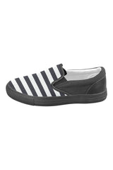 Zapatos de lona sin cordones para hombre Bold Stripe - Objet D'Art Online Retail Store