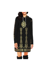 Celtic Bronze Hoodie Mini Dress - Objet D'Art