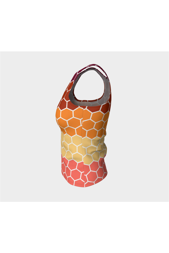 Honey Comb Fitted Tank Top - Objet D'Art