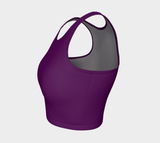 Plum Athletic Crop Top - Objet D'Art