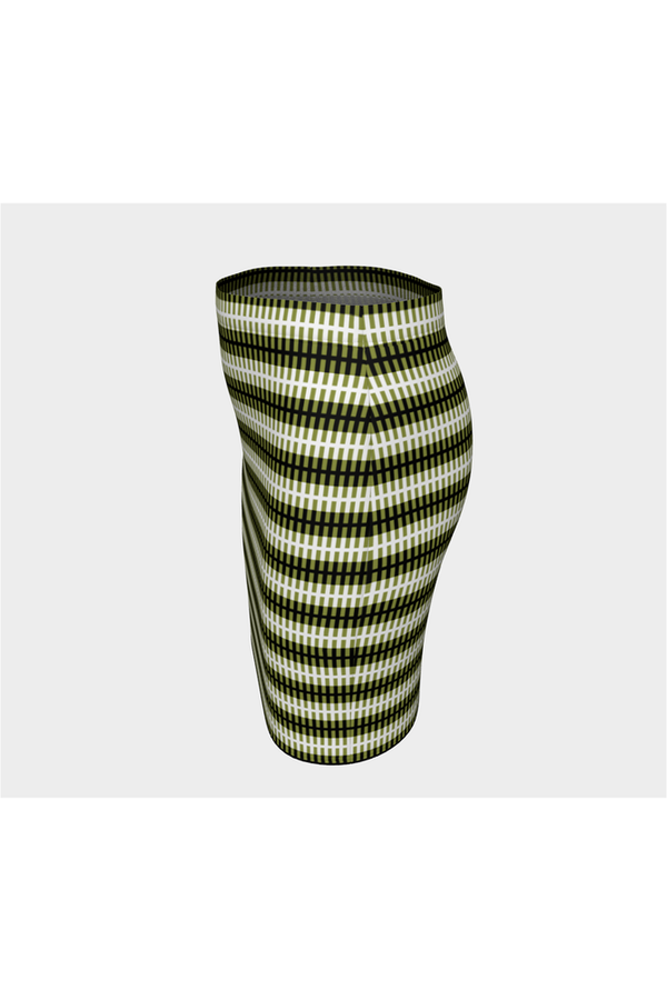 Striped Fitted Skirt - Objet D'Art