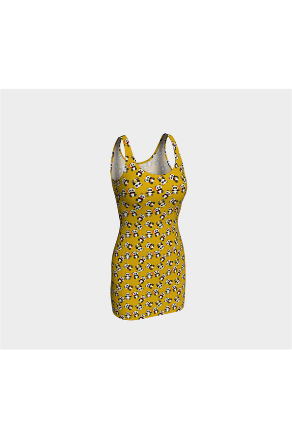 Pandamonium Bodycon Dress - Objet D'Art