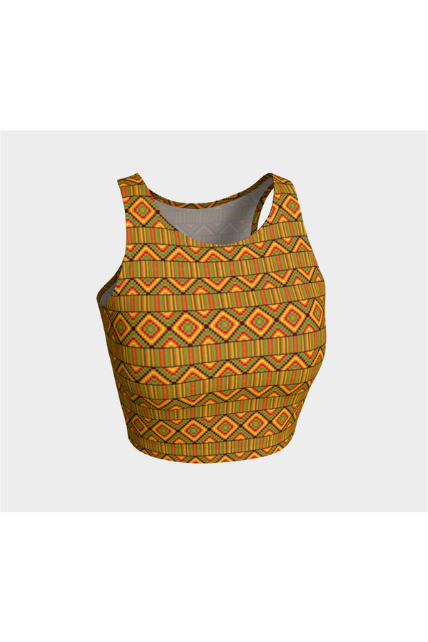 Kente Print Crop Top - Objet D'Art