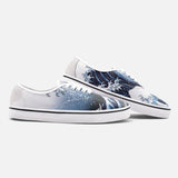 The Great Wave Off Kanagawa by Hokusai Unisex Canvas Shoes Fashion Low Cut Loafer Sneakers - Objet D'Art