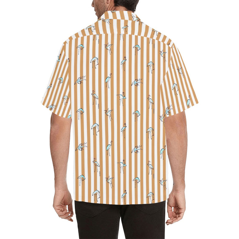 crane hokusai print 4 Hawaiian Shirt (Model T58) - Objet D'Art