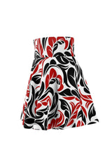 Scrolling Along Women's Skater Skirt - Objet D'Art