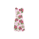pink rose print 4 Atalanta Sundress (Model D04) - Objet D'Art