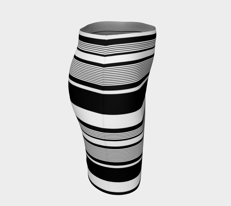 Striped Fitted Skirt - Objet D'Art
