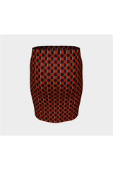 Grid Fitted Skirt - Objet D'Art