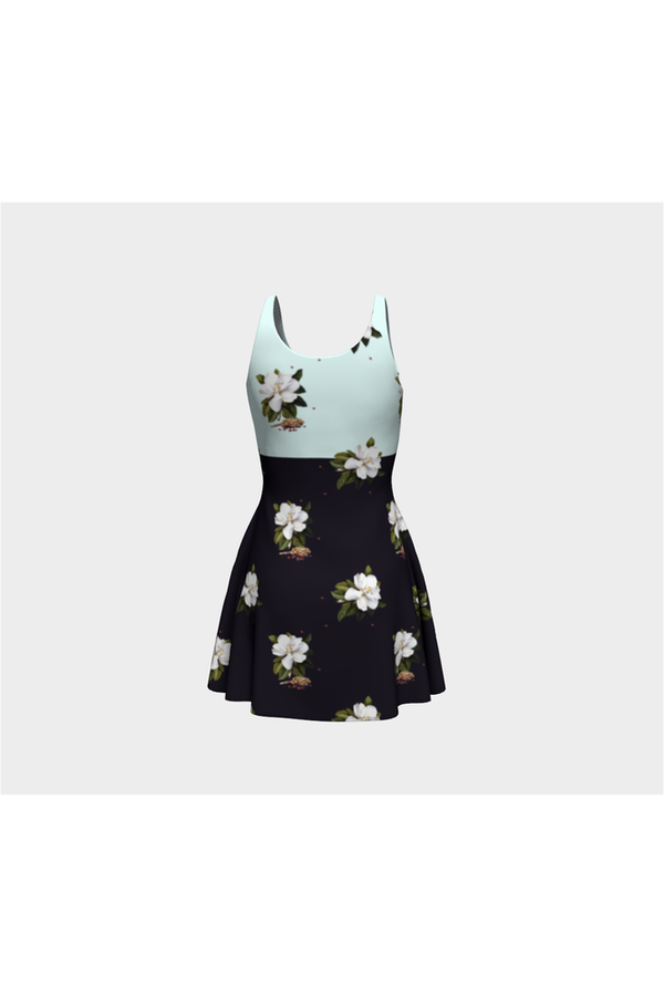 Two Tone Magnolia Flare Dress - Objet D'Art