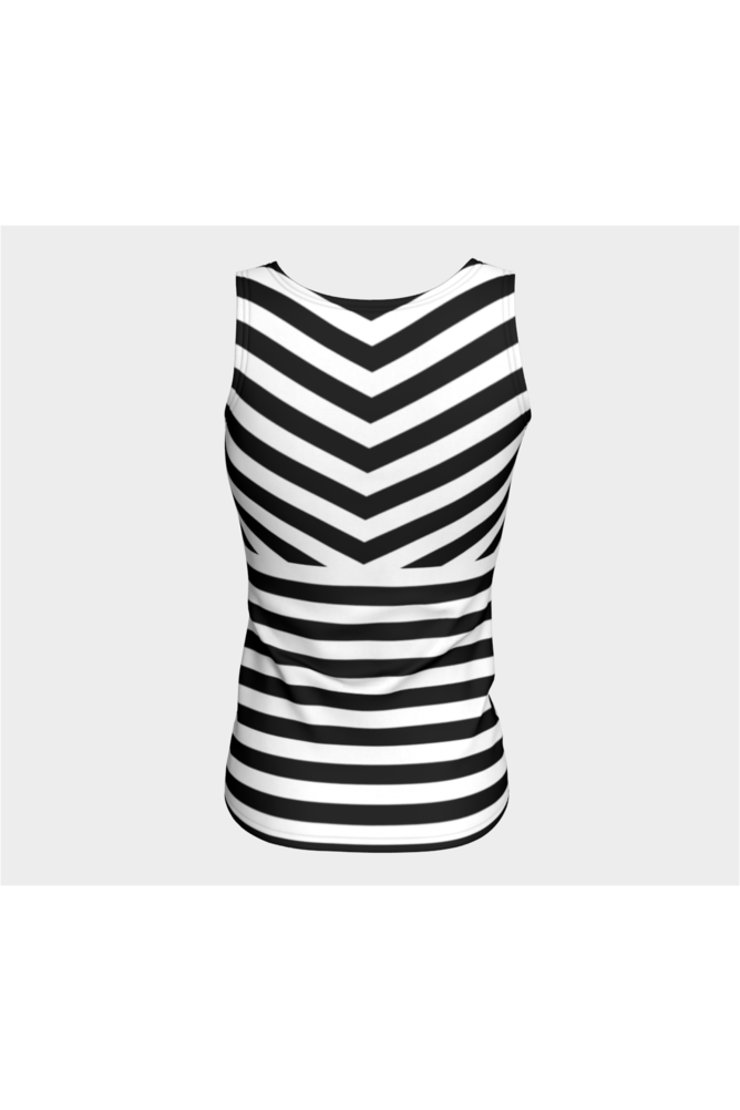 Striped Fitted Tank Top - Objet D'Art