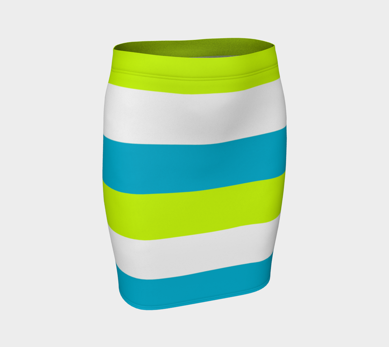Vibrant Fitted Skirt - Objet D'Art