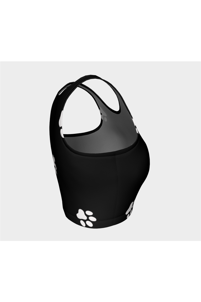 Paw Print Athletic Crop Top - Objet D'Art