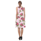 pink rose print 4 Atalanta Sundress (Model D04) - Objet D'Art