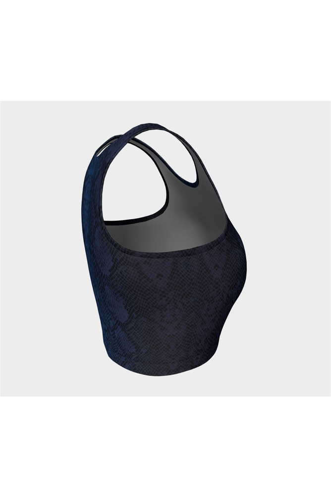 Blue Snakeskin Athletic Top - Objet D'Art