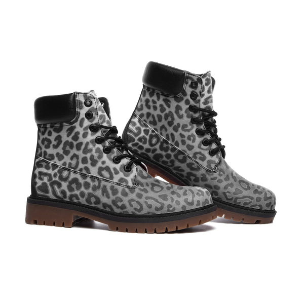 Albino Leopard Casual Leather Lightweight boots TB - Objet D'Art