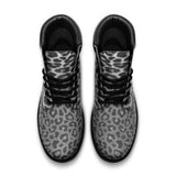 Albino Leopard Casual Leather Lightweight boots TB - Objet D'Art