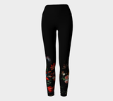 Floral Midnight Yoga Leggings - Objet D'Art