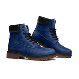 Morning Glory Blue Casual Leather Lightweight boots TB - Objet D'Art