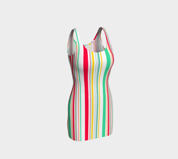 Striped Bodycon Dress - Objet D'Art